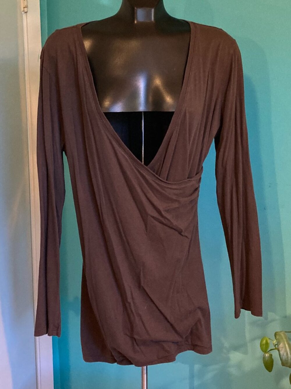 Early 2000's Old Navy Faux Front Wrap Perfect Fit Shirt